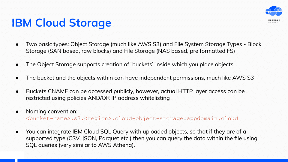 IBM Cloud Storage