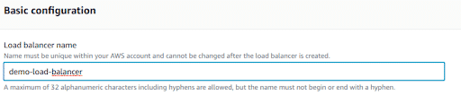 Network load balancer Name