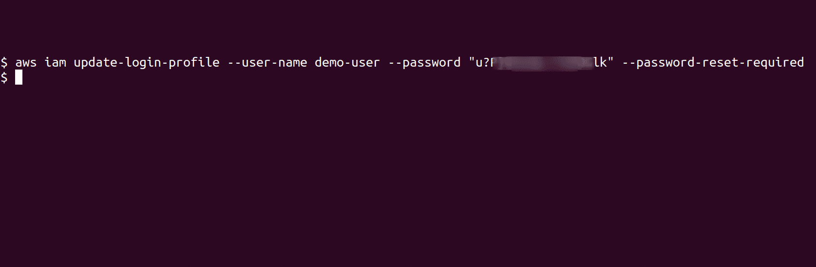 Update User Password
