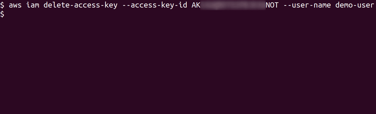 Delete Old Access Key
