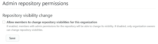 GitHub repository visibility permissions