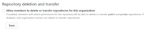GitHub Repository deletion and transfer