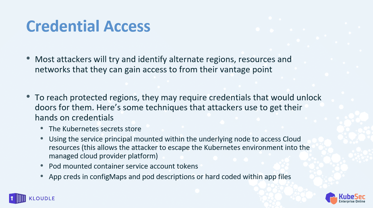 credential access other techniques